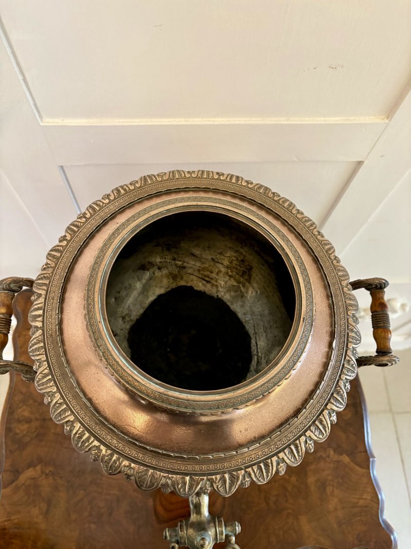 Antique George III Quality Ornate Copper Samovar/Tea Urn - Image 6